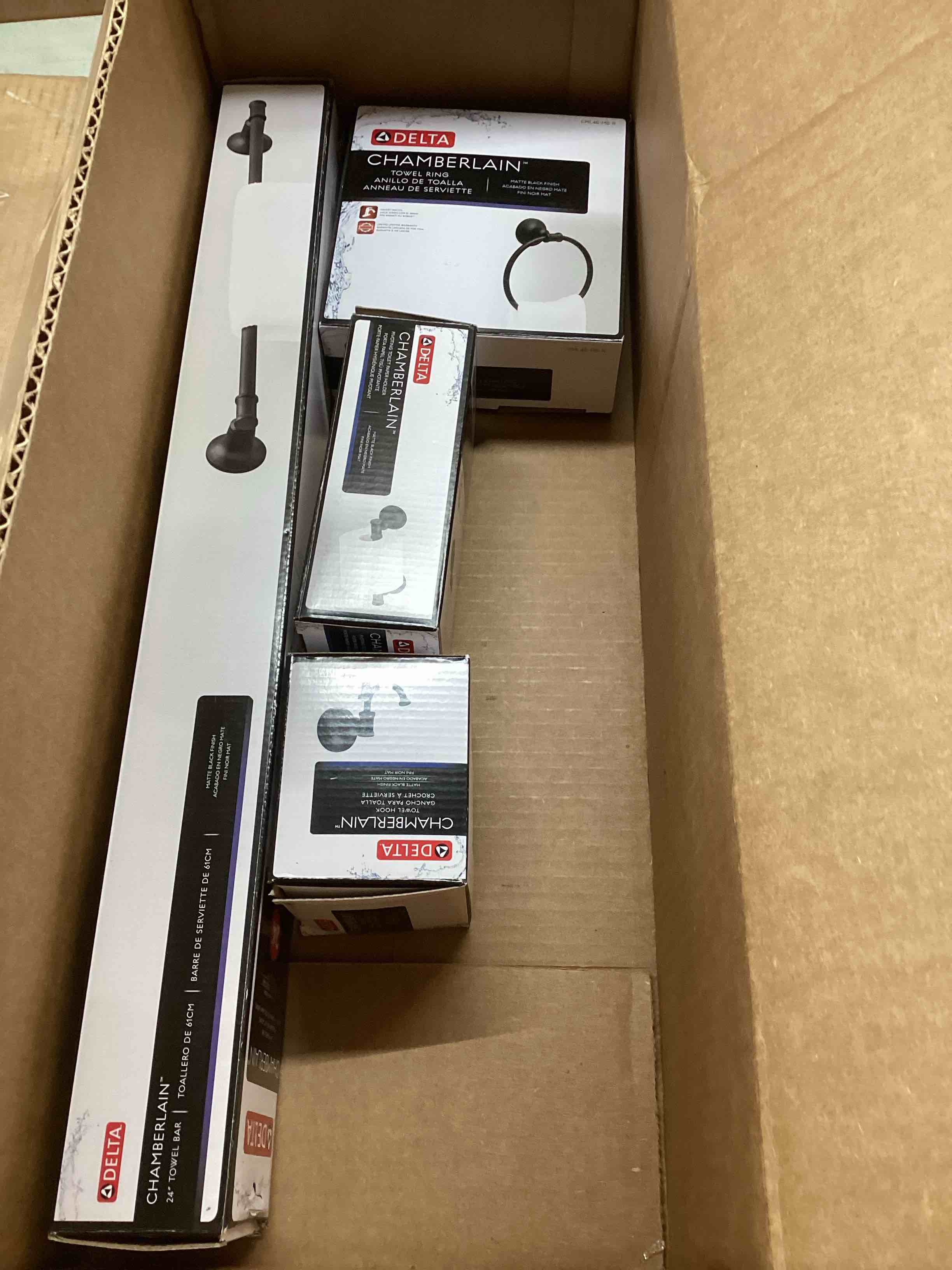 Assorted Bathroom Accessories, Towel Bar, Hook,Ring, Toilet paper a holder