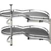 Swing Right Blind Corner Cabinet Pull Out for 36 in. Cabinet 2-Tier Swing Tray Soft Close Cloud Blind Organizer 