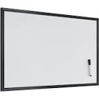 black frame 23x 35 Magnetic Dry Erase Board W / Liquid Marker 
