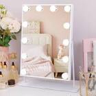 Fenair Vanity Mirror with Lights Lighted Hollywood Makeup Mirror with Lights and10X Magnification Mirror,12 Dimmable Bulbs 360° Rotation (White) B-12bulbs