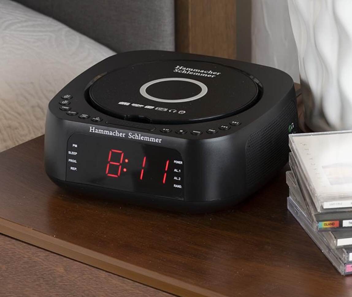 The CD Playing Clock Radio