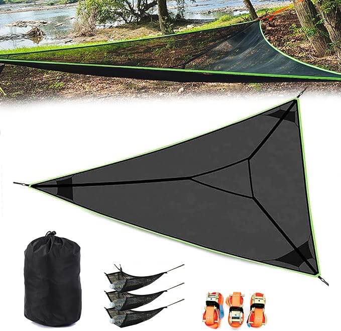 LUKETURE Triangle Hammock, 10 Ft Triangle Camping Hammock Max 660 Lbs