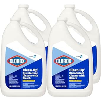 Clorox 35420 128 oz. Fresh Clean-Up Disinfectant Cleaner with Bleach, 4 Pack