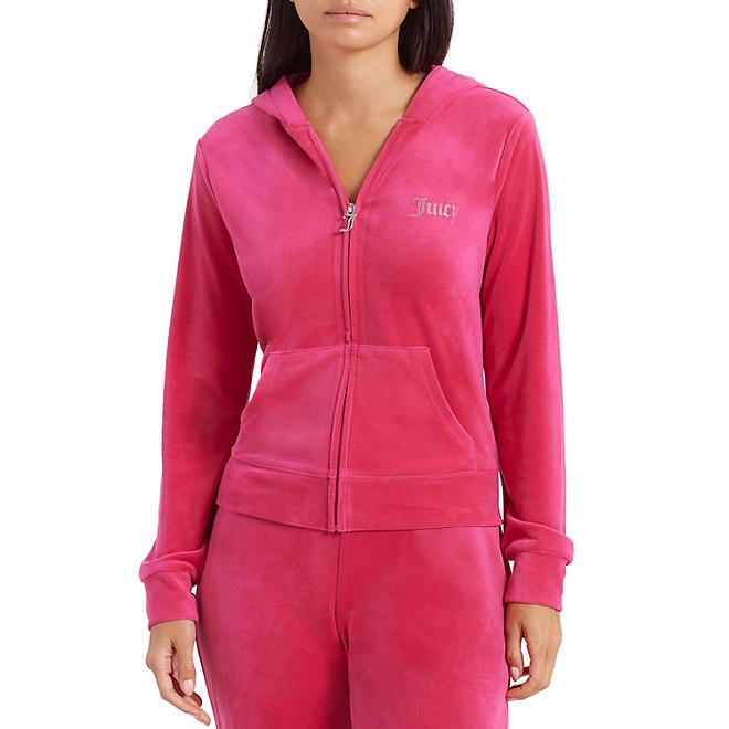Juicy Couture Velour Jacket, Vixen Pink, XL