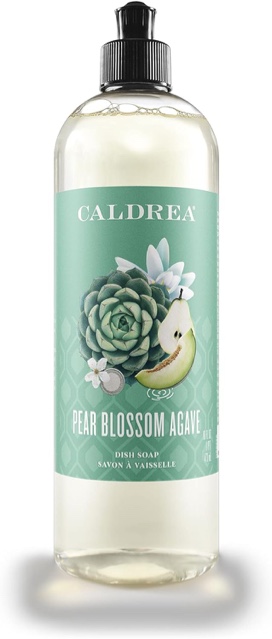 (SIMILAR) Caldrea Dish Soap, Biodegradable Dishwashing Liquid made with Soap Bark and Aloe Vera, Pear Blossom Agave Scent, 16 oz