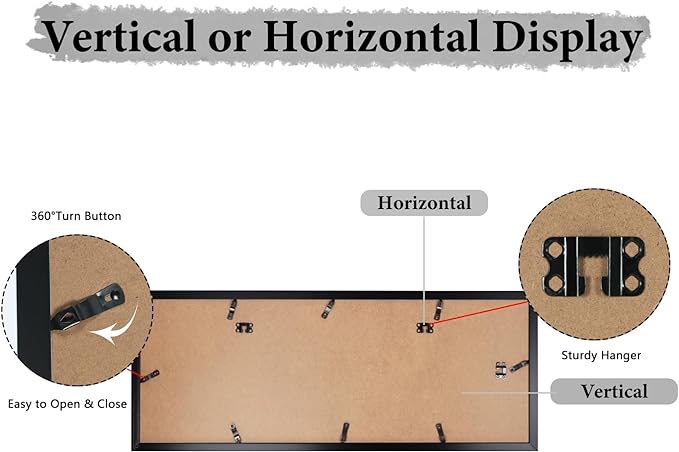 HORLIMER 4x6 Collage Picture Frame Set of 2, 12 Openings Multiple Frames Display 4 by 6 Photo with Mat for Wall Hanging