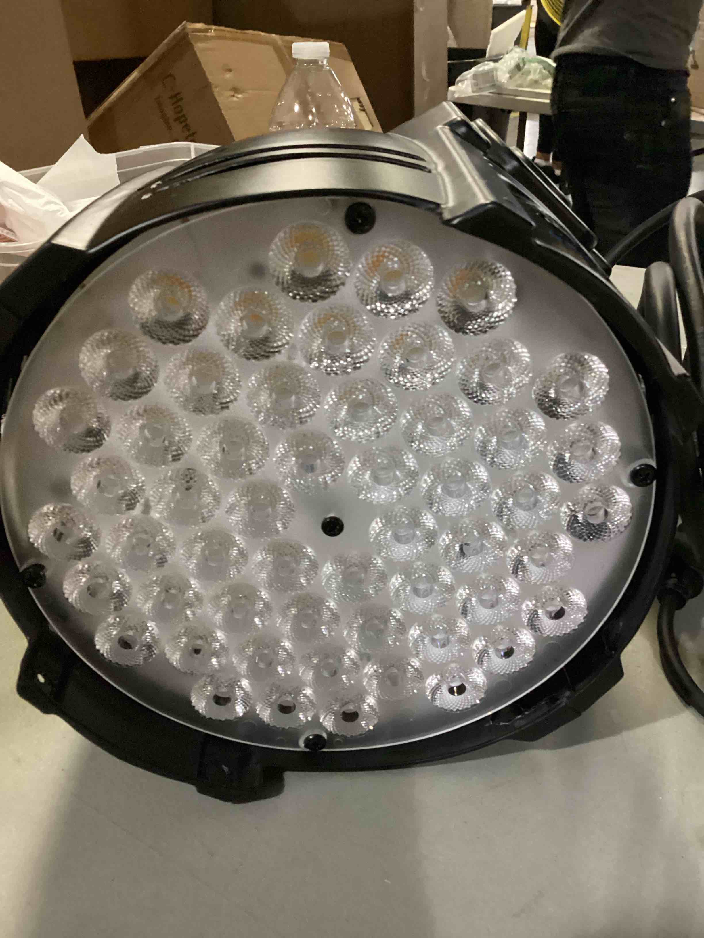 BETOPPER Stage Light DJ Washing Strobe Lights for Parties 54 LED Super Bright DMX512 White/Off White 5000 Lumens Par Lighting for Church Event,Wedding,Theater,Studio,Photostudio