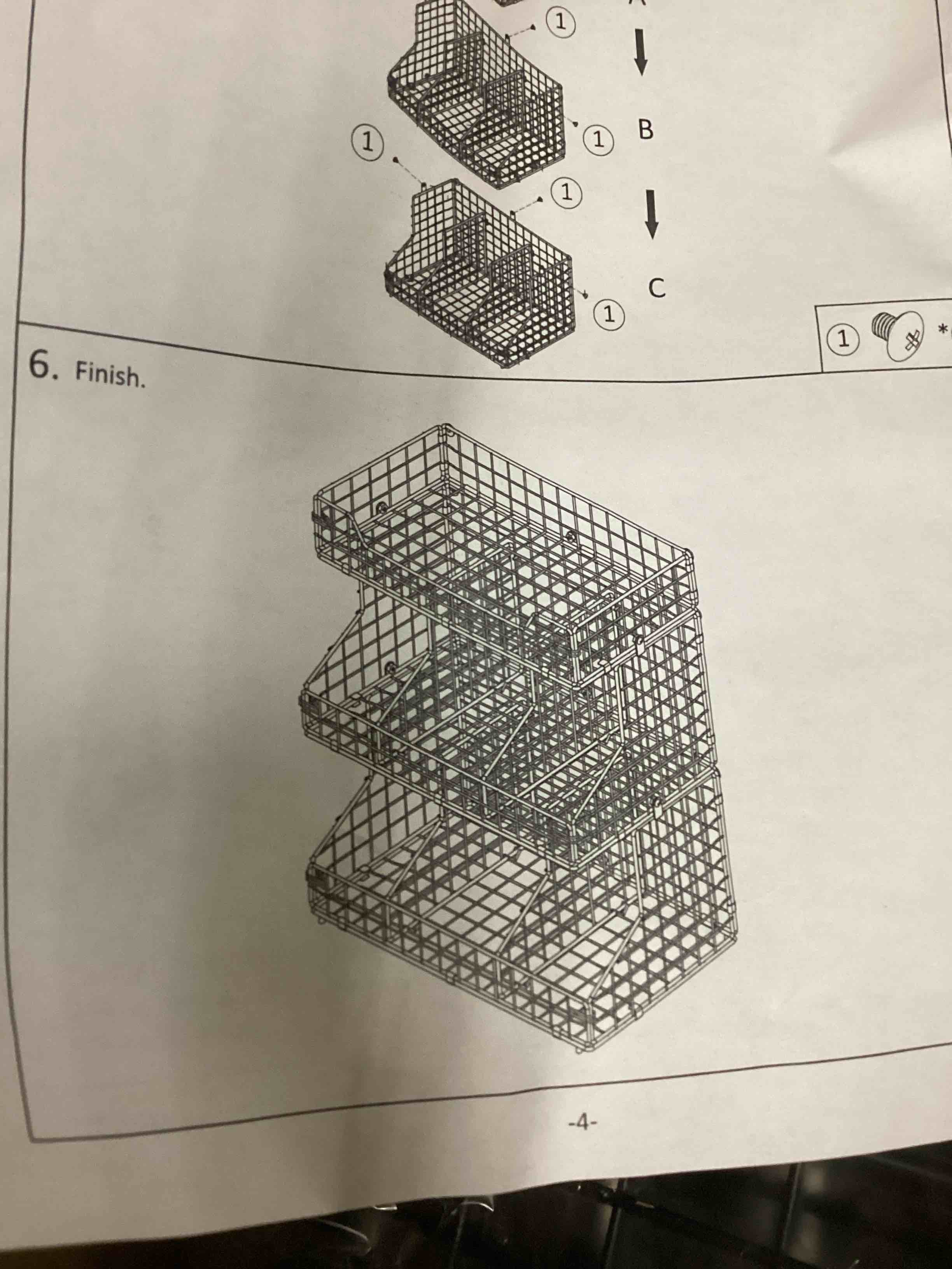 x-Cosrack stackable wire basket for storage and organization 
