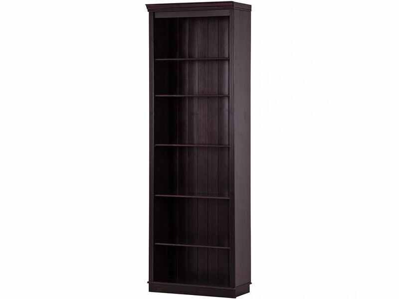 Anita Solid Wood 6 Shelf Open Bookcase