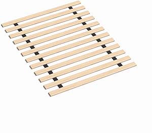 Continental Sleep Heavy Duty Mattress Support Wooden Bunkie Board/Slats, King, Beige