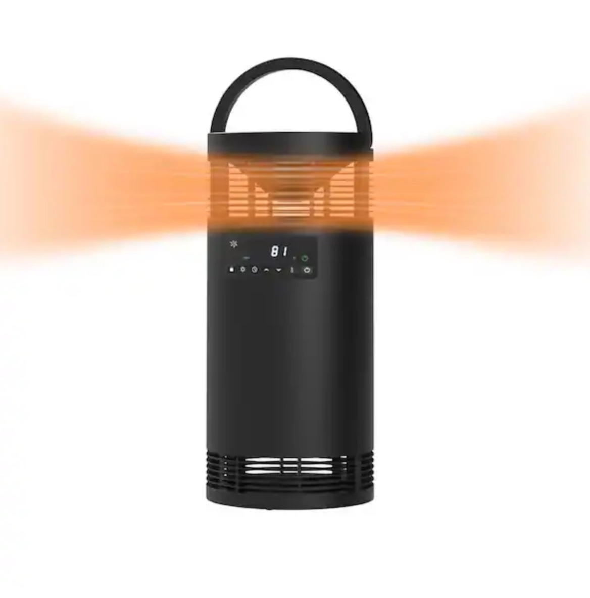 1500-Watt Ceramic Electric Heater 360 Digital Surround Space Heater with Thermostat