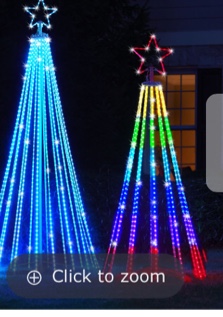 Choreographed Light Show Tree