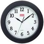 Staples Wall Clock, Plastic, 10" Diameter