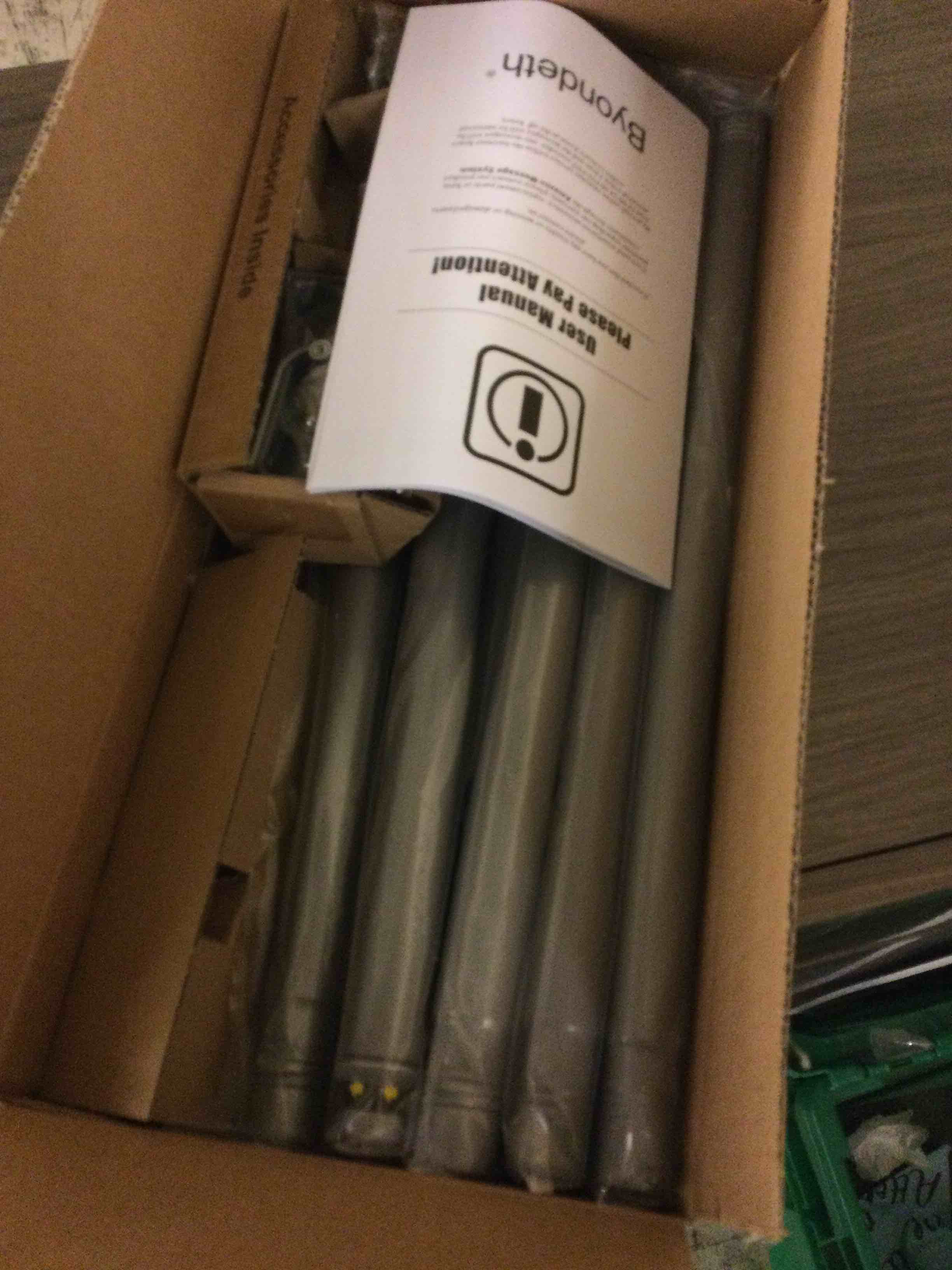 Condition photo showing New/Like New for Curtain Rods for Windows 16 to 144 Inches Adjustable Length 1 Inch Diameter Window Curtain Rod with Aluminium Finials, silver 16" to 144"