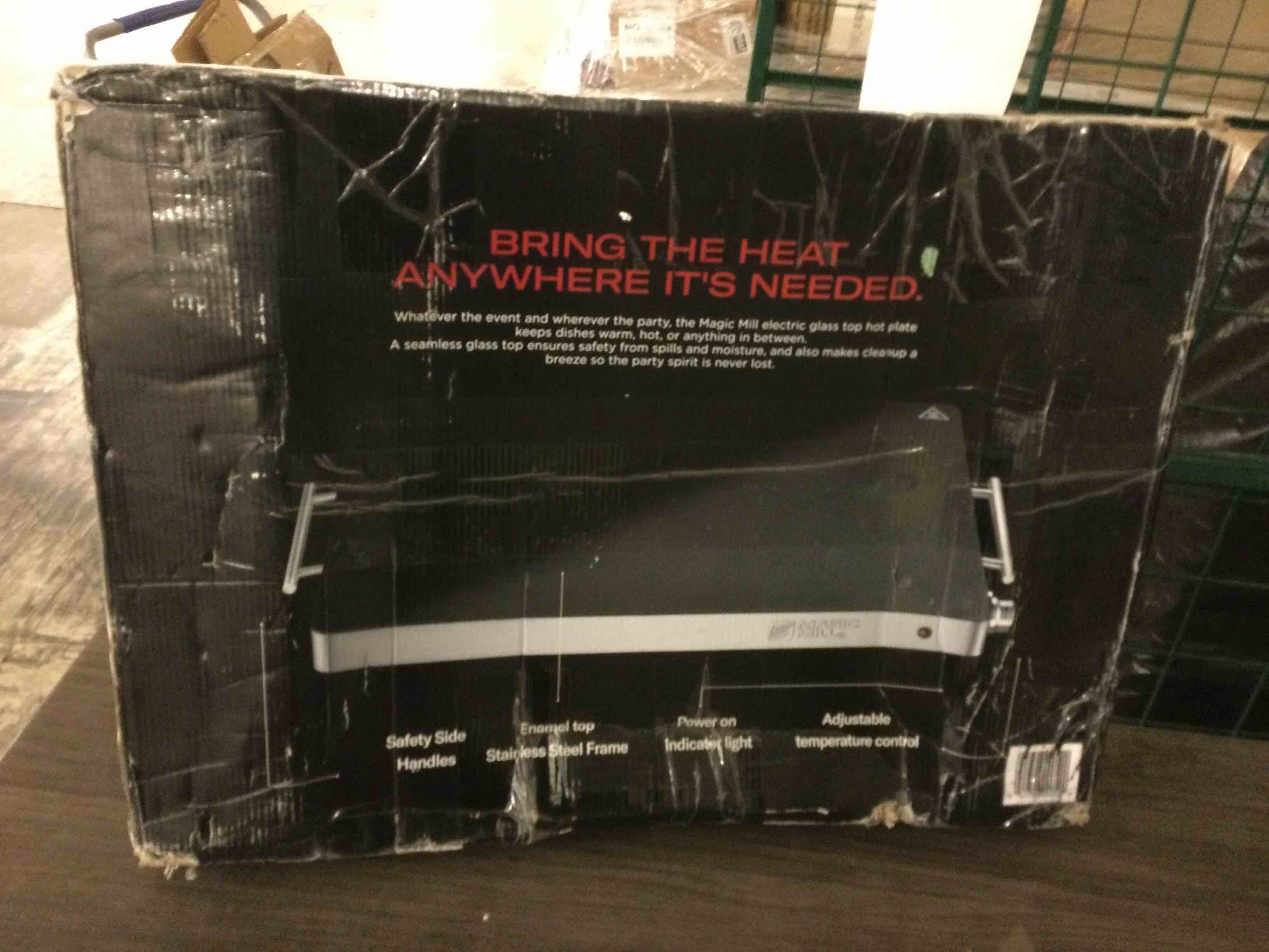 Condition photo showing As Is for Magic Mill Food Warming Mat - Electric Warming Tray, 3 Temperature Levels, 10s Fast Heating Silicone Surface, Rollup Buffet Heat Pad, Non-Slip Feet Protect Countertops, Ideal for Parties, Home, Travel