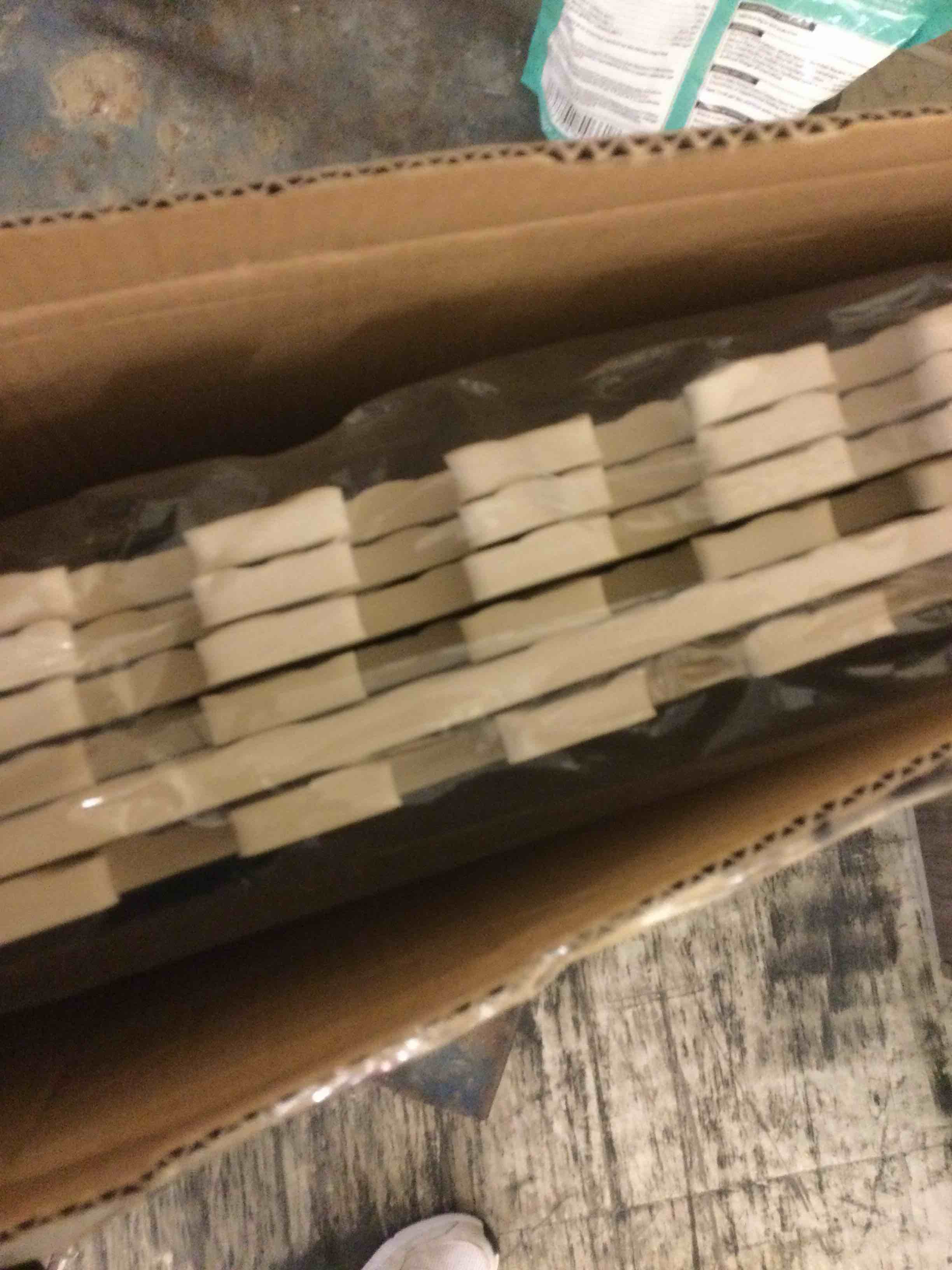 Condition photo showing As Is for ProsourceFit Puzzle Exercise Mat ½ in, EVA Interlocking Foam Floor Tiles for Home Gym, Mat for Home Workout Equipment, Floor Padding for Kids, Black, 24 in x 24 in x ½ in, 48 Sq Ft - 12 Tiles Black - 1/2 Inch - 48 Sq Ft - 12 Tiles