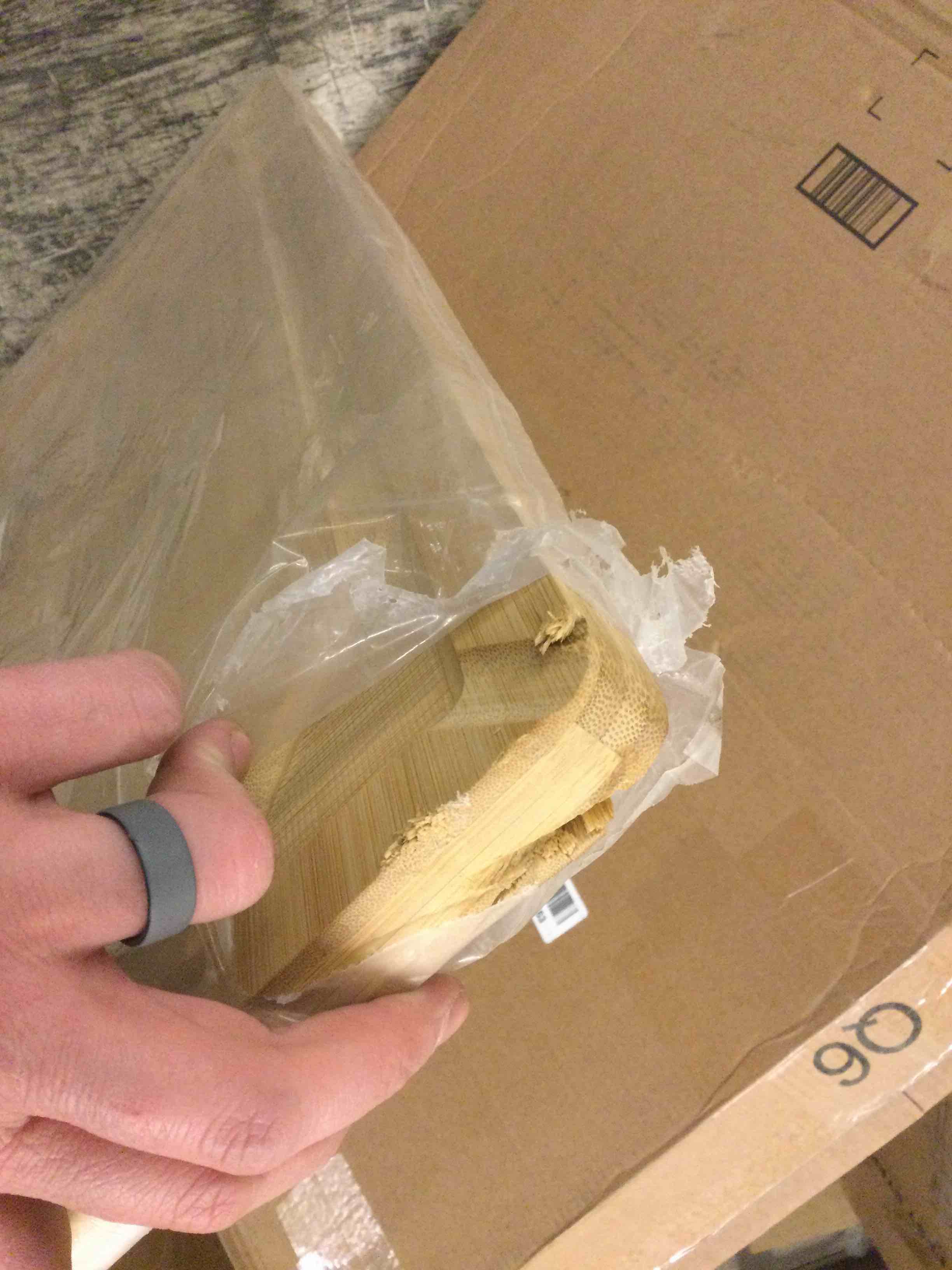 Condition photo showing Good Condition for 36 x 24 Extra Large Bamboo Cutting Board for Kitchen, Cutting Board Stove Top Cover with Handle, Butcher Block Chopping Board with Juice Groove, Large Charcuterie Board Over the Sink Natural 36"L x 24"W