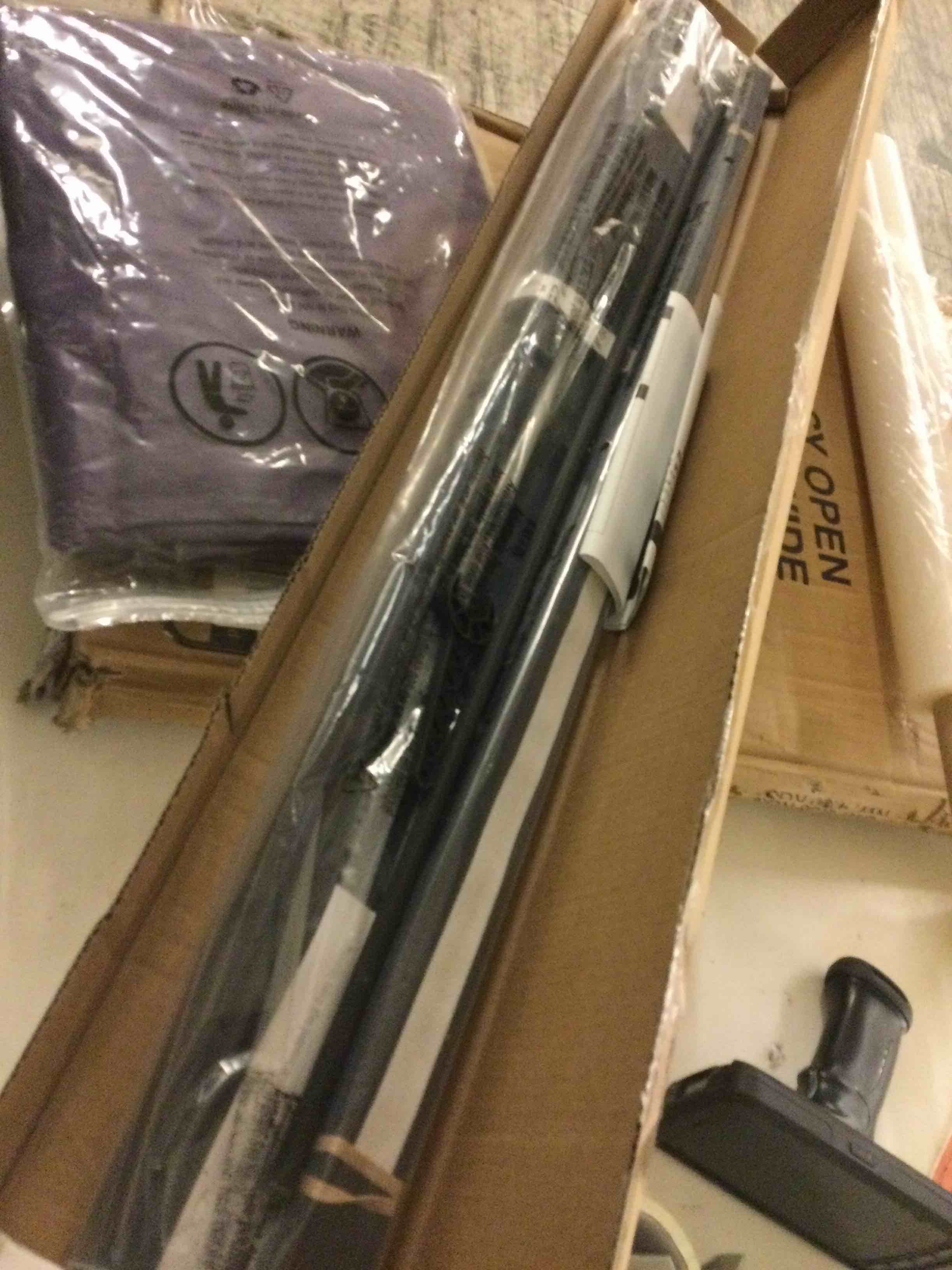 Condition photo showing Good Condition for LazBlinds No Tools No Drill Cordless 1" Vinyl Mini Blinds, 100% Blackout Blinds for Indoor Windows, Room Darkening Privacy Window Blinds and Shades for Interior, 34 1/2" W x 64" H, Black Black 34.5" W x 64" H