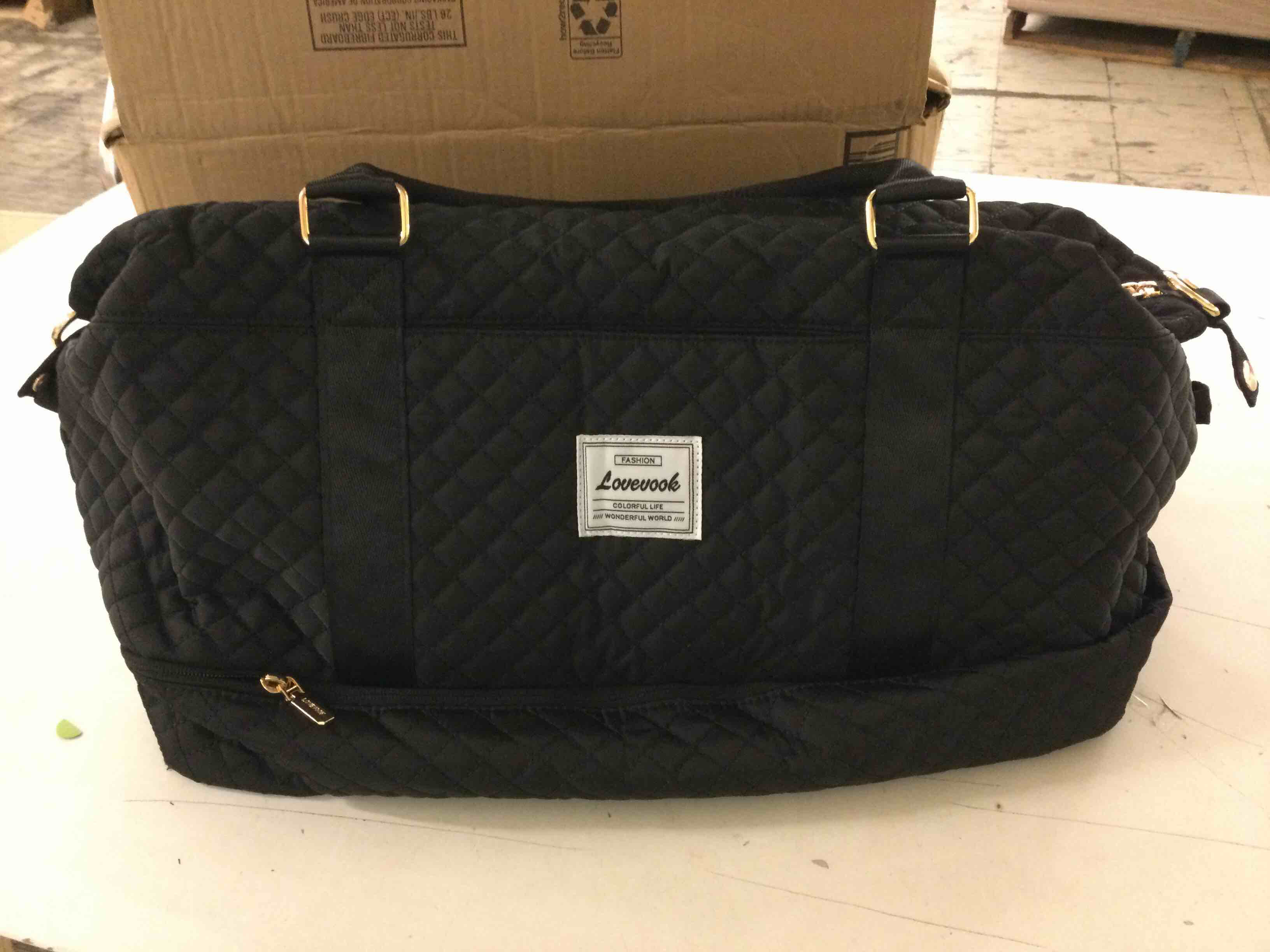 Lovevook Black Travel Bag