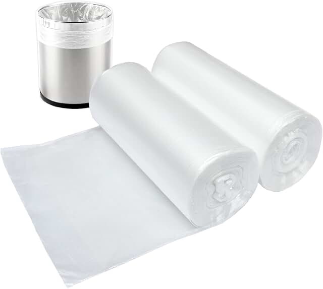 2 Pack Of Clear Trash Bags 