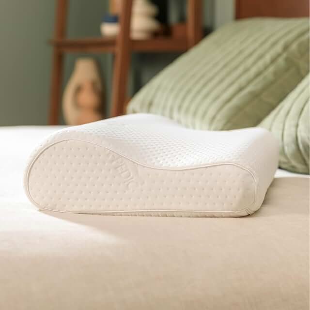 tempur-pedic, standard tempur-neck pillow, small profile-2-pack, white 2 count