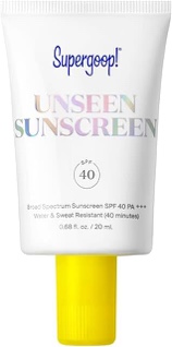 Supergoop! Unseen Sunscreen - SPF 50 - Clear & Invisible Face Sunscreen + Broad Spectrum + Makeup-Gr