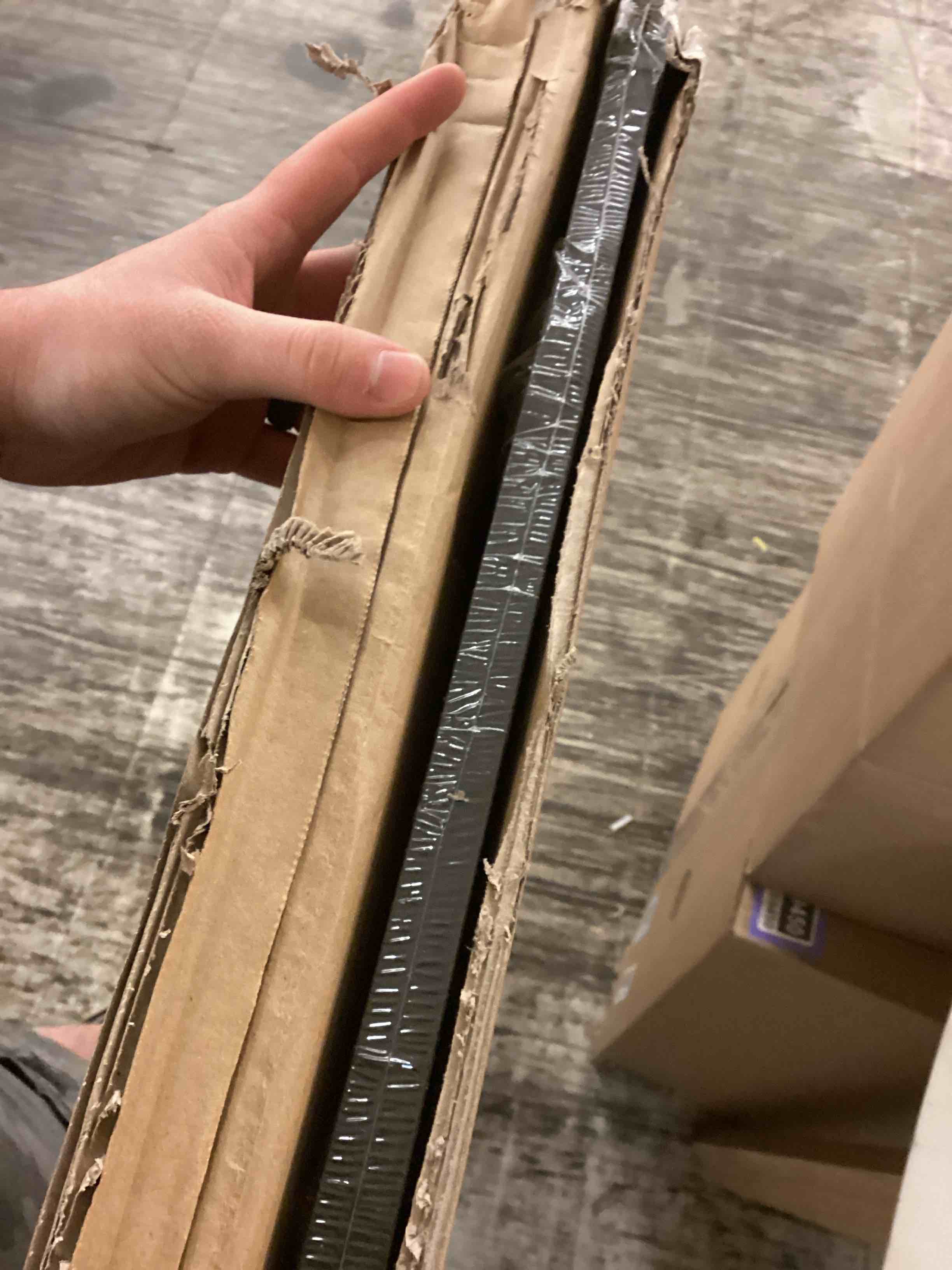 Condition photo showing Good Condition for 30x40 picture frame for wall display, 30x40 black picture frame with shatter resistant plexiglass, stable and sturdy 30 x 40 poster frame for wall display, handpicked gift collection, 1 pack