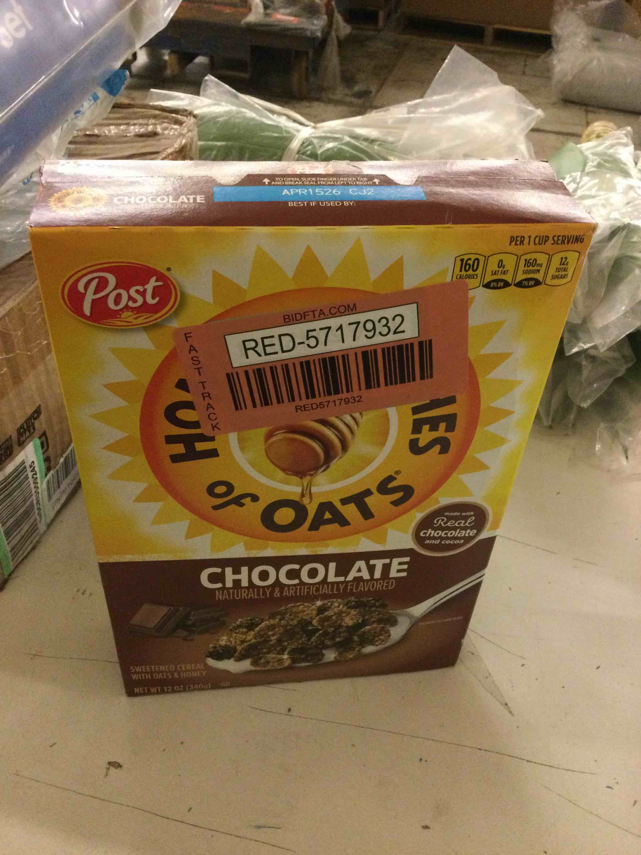 Condition photo showing Brand New for honey bunches of oats chocolate, 12 ounce box
