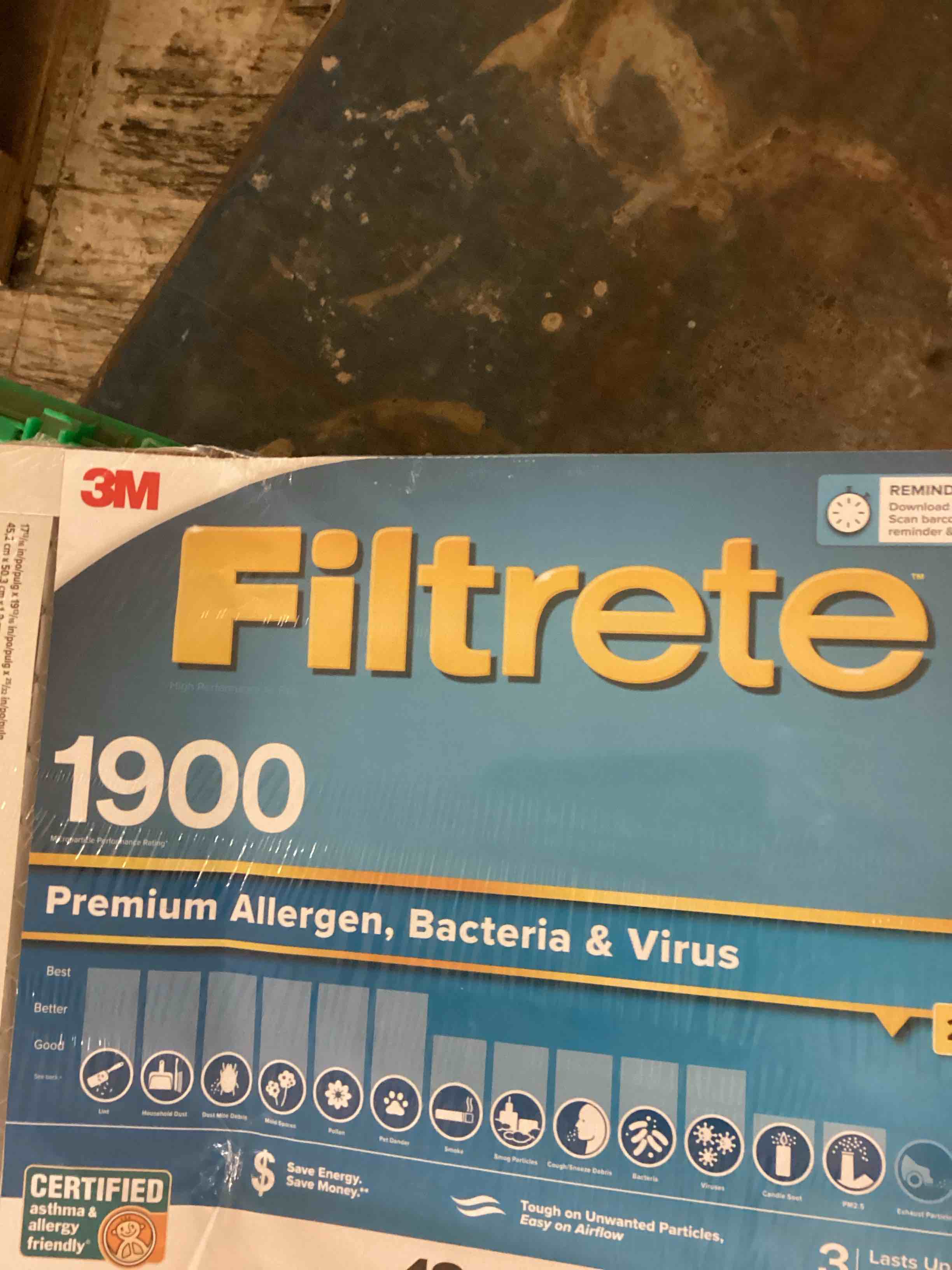 filtrete ac furnace air filter, 2pk