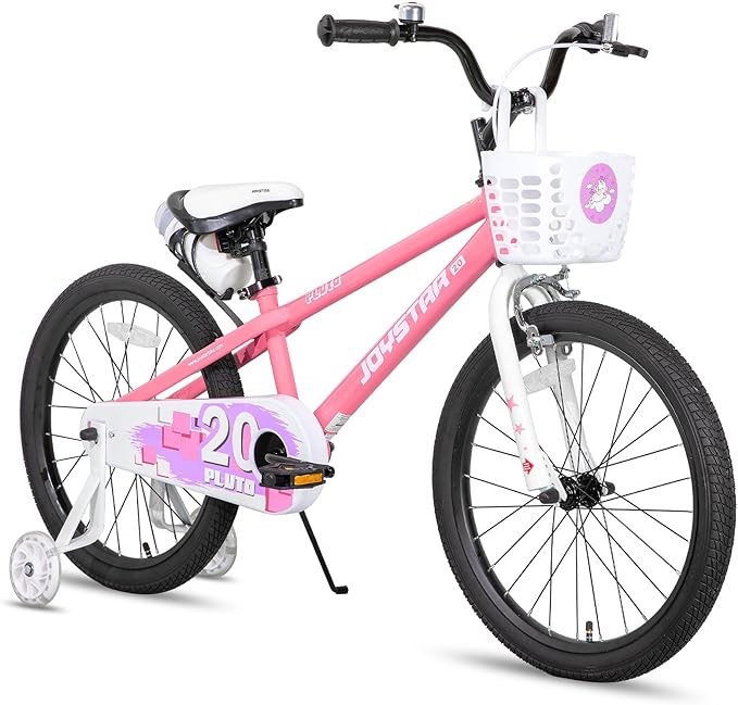 JOYSTAR Pluto Kids Bike 12 14 16 18 20 Inch Children's Bicycle for Boys Girls Age 3-12 Years, Kids' Bicycles with Light Up Training Wheels, Multiple Colors