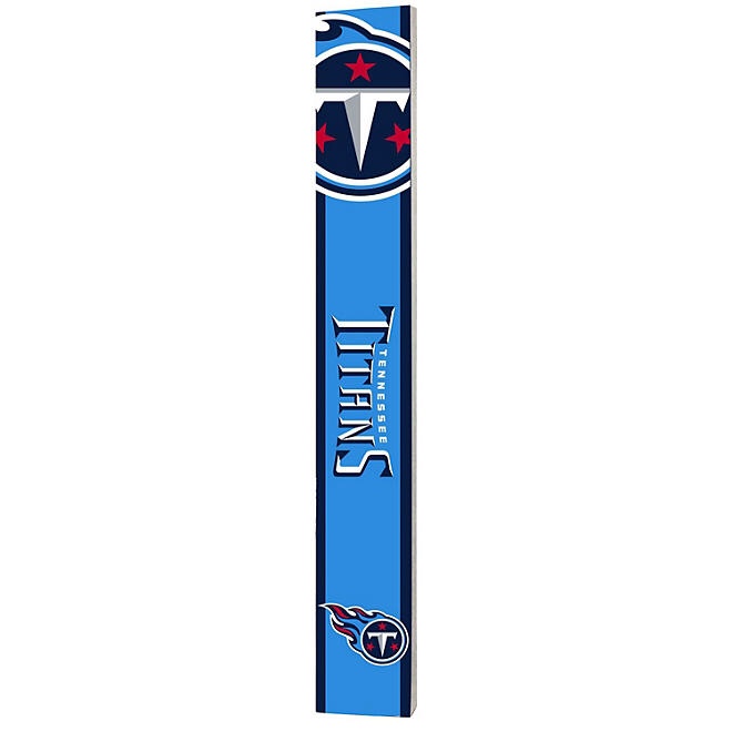 Logo Brands Officially Licensed NFL Porch Greeter Sign (Tennessee Titans)