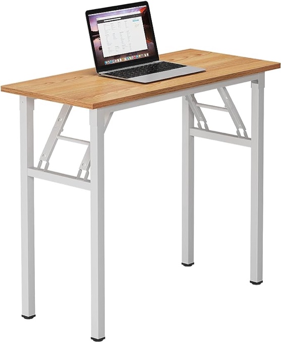 Need Small Computer Desk 31-1/2'' Sturdy and Heavy Duty Writing Desk for Small Spaces and Small Desk Study Table Laptop Desk- AC3BB-80-40