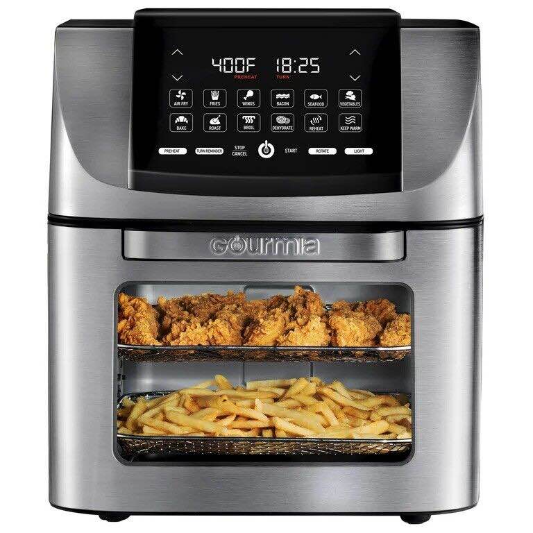 Gourmia GAF1220 14 Qt All-in-One Air Fryer, Oven, Rotisserie, Dehydrator with 12