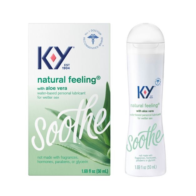 ((PACK OF 3 ))K-Y Natural Feeling Water-Based Lube with Aloe Vera - 1.69 fl oz