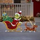 The Illuminated Grinch Sleigh