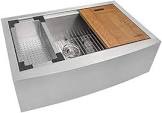 Ruvati Verona 27" Farmhouse Single Basin Stainless Steel Kitchen Sink