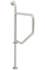 Seachrome Bathroom Grab Bar, Wall to Floor Stainless Steel Swing Away Grab Bar, 1 1/4-Inch Diameter, Handicap Grab Bar, Safety Rail, Satin Stainless (Model: GW-4339-Q-SS)