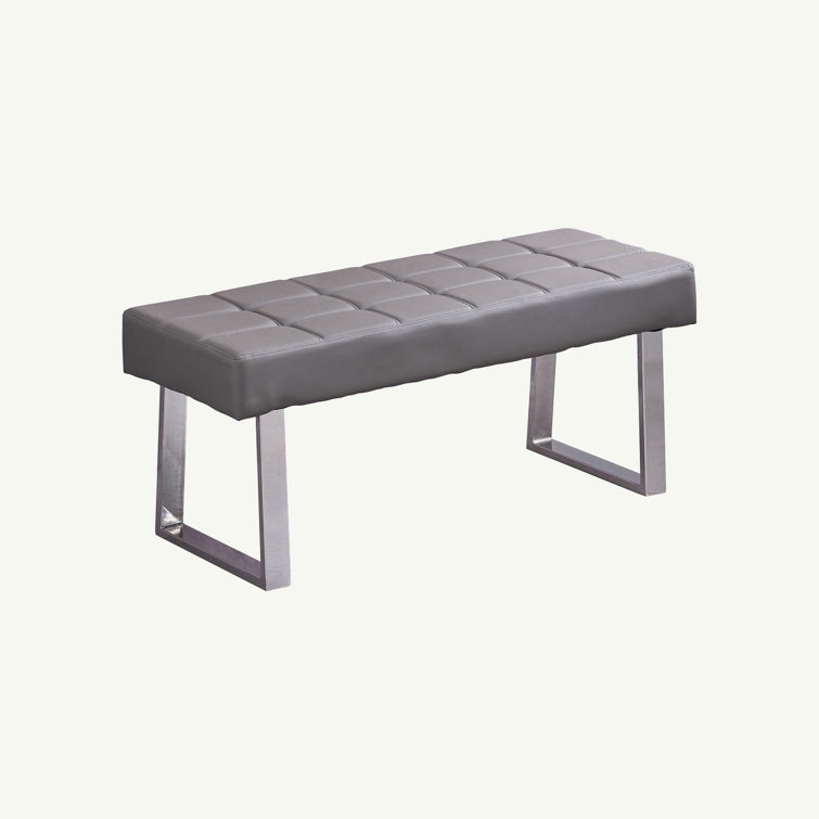 Phalicia Faux Leather Bench