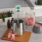 Taylor Programmable Digital Candy And Deep Fry Thermometer With Green Light Alert Display And Adjustable Pan Clip