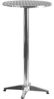 Brincken 23.25" Round Aluminum Indoor-Outdoor Bar Height Table with Flip-Up Table