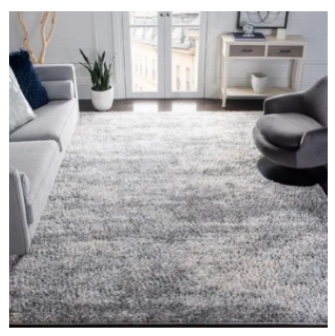 Rabia Grey/Blue/Cream Area Rug
