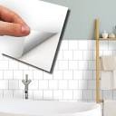 Grey Colour Block Tile Sticker