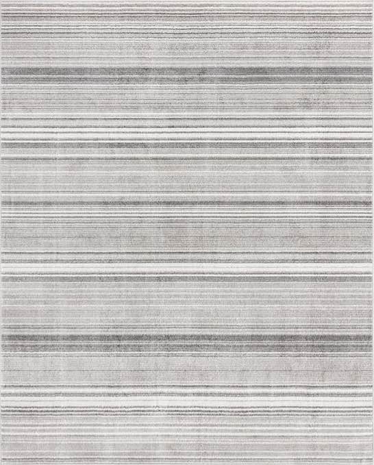 Unique Loom Gemstone Collection Area Rug - Topaz (7' 10" x 9' 8" Rectangle, Gray/ Ivory)