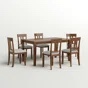 ( incomplete)( only 4 chairs ) Coote 7 - Piece Solid Wood Dining Set