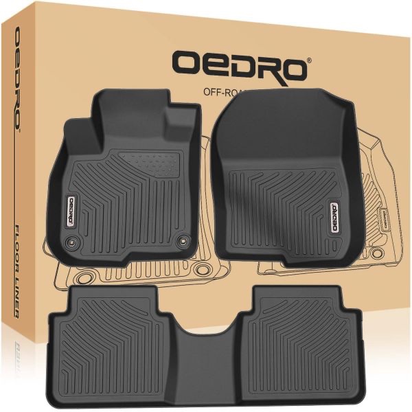 Floor Mats for 2017-2022 Honda CRV CR-V, TPE All-Weather Guard Full Set Floor Liners