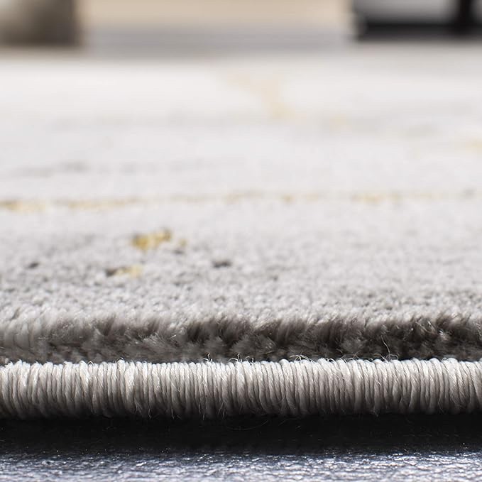 Swindle Abstract Grey/Gold Area Rug