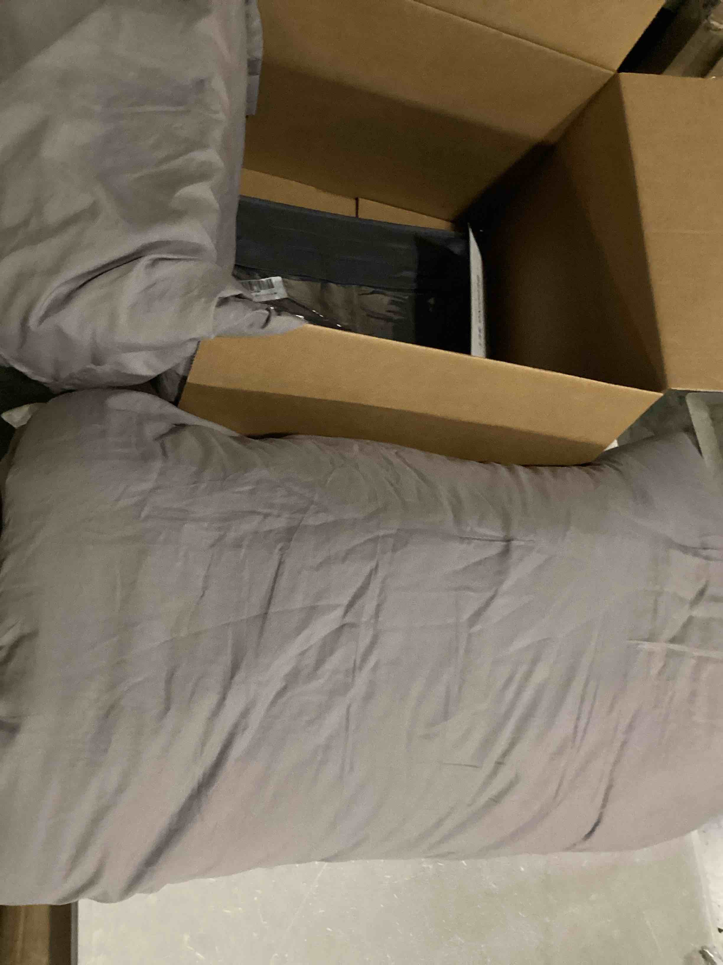 ETDIFFE Grey Comforter Set Twin/Twin XL Size, 2pc Aesthetic Modern Gray