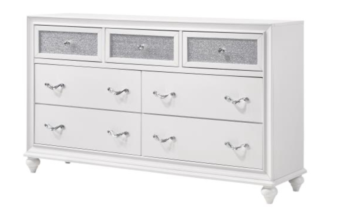 Barzini 7-Drawer Dresser White