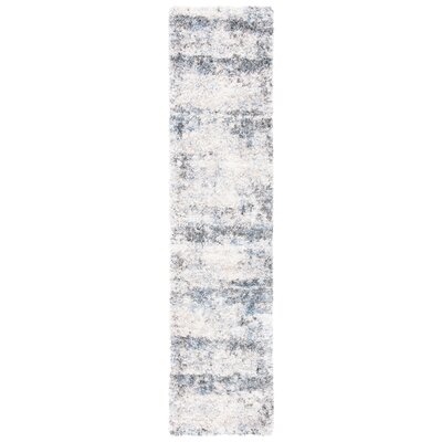 Saqlain White/Charcoal Area Rug