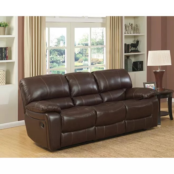 Delancy Leather Reclining Sofa